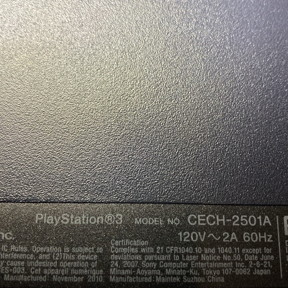 Sony PlayStation 3 Model CECH-2501A PS3 - Picture 3 of 4